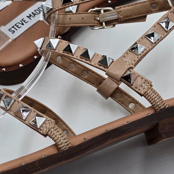Steve Madden Studded Wrap Around Ankle Strap Sandals - NWOT - Picture 12 of 16